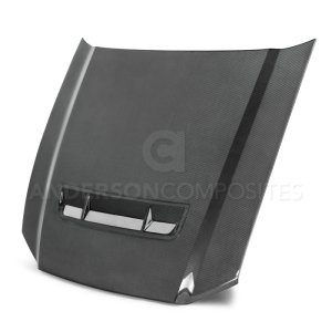 Ford Shelby GT500 Hood - Anderson Composites - Type-GT Carbon Fiber - `10-`14 Ford Shelby GT500 Hood - Anderson Composites - Type-GT Carbon Fiber - `10-`14